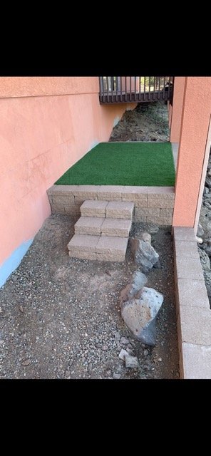 Natural sod, graded and rolled